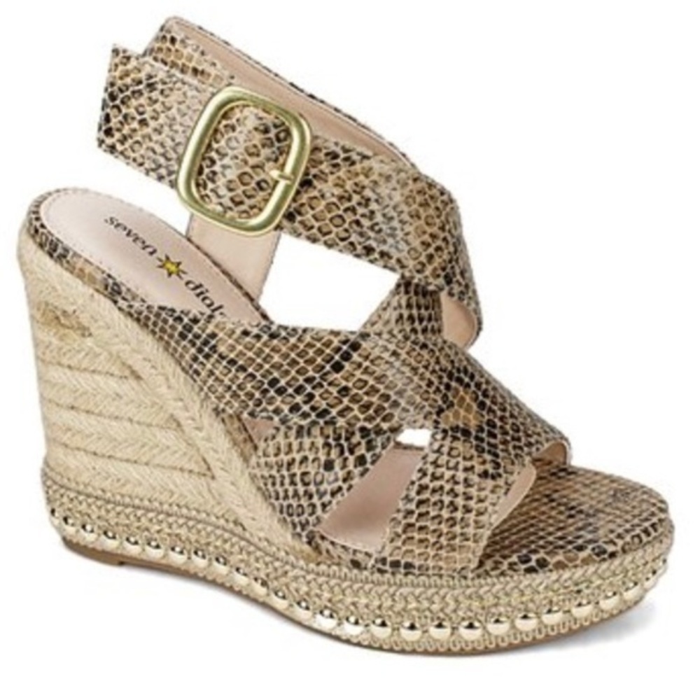 SEVEN DIALS Snake Embossed Somerset Espadrille 8.5 - Picture 16 of 16